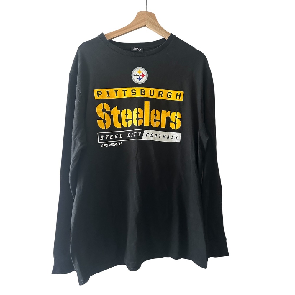 Pittsburgh‎ Steelers NFL Team Apparel Long Sleeve T-Shirt - Size Large